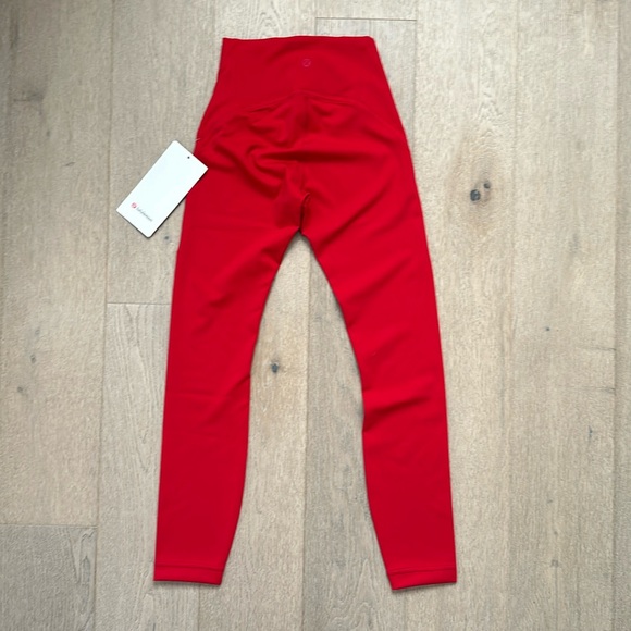instill tight 25" size 0 dark red lululemon nwt - Picture 8 of 13
